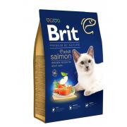 Brit Premium by Nature Cat Adult Salmon сухой корм для взрослых кошек с лососем (целый мешок 8 кг)